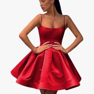 Chic Scarlet Mini Dress
